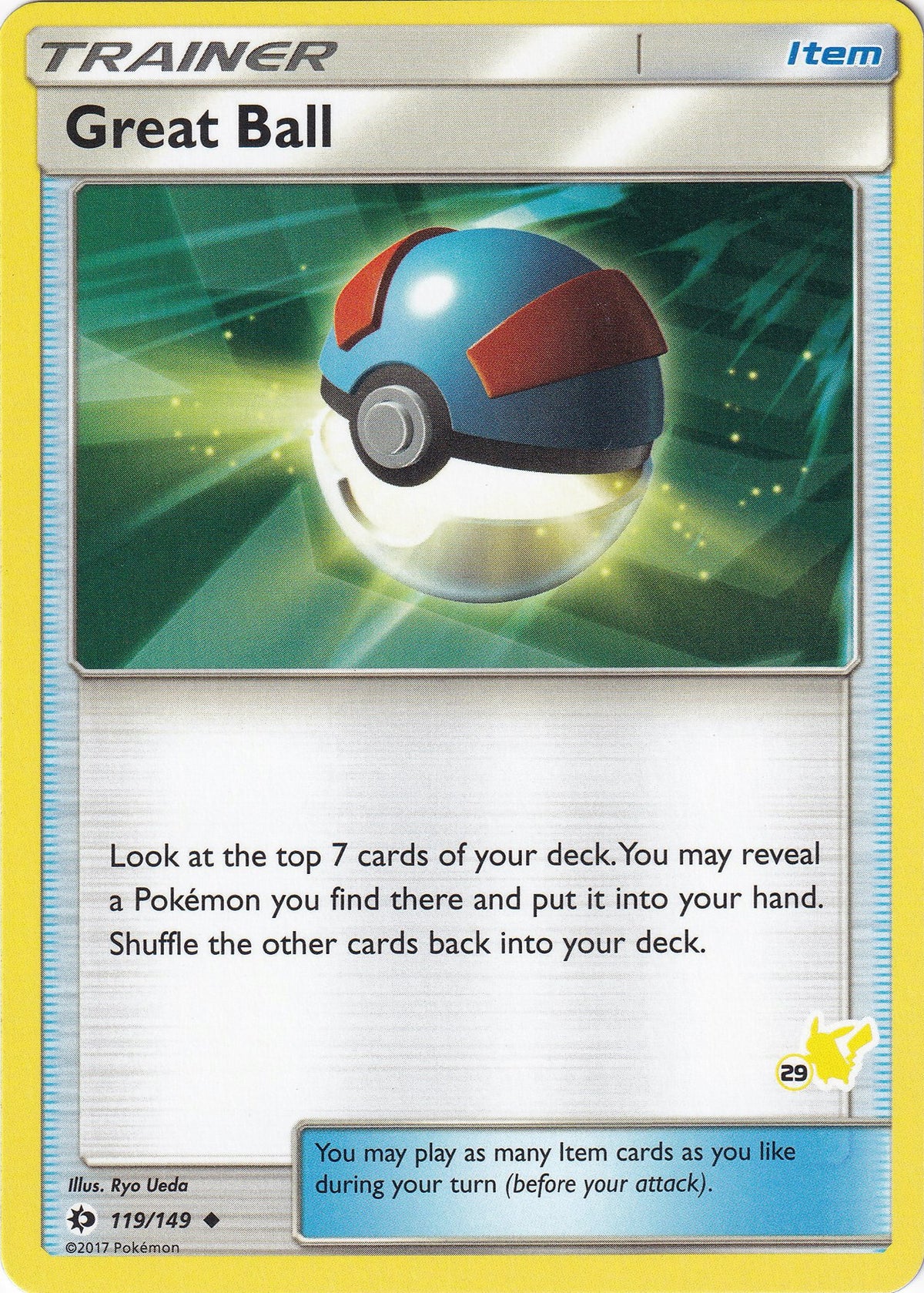 Great Ball - 119/149 (#29 Pikachu Stamped)