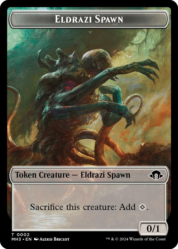 Eldrazi Spawn // Moonfolk Double-Sided Token