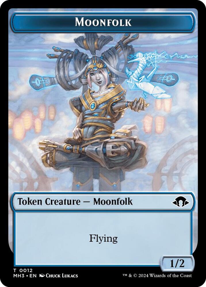 Eldrazi Spawn // Moonfolk Double-Sided Token (Back)