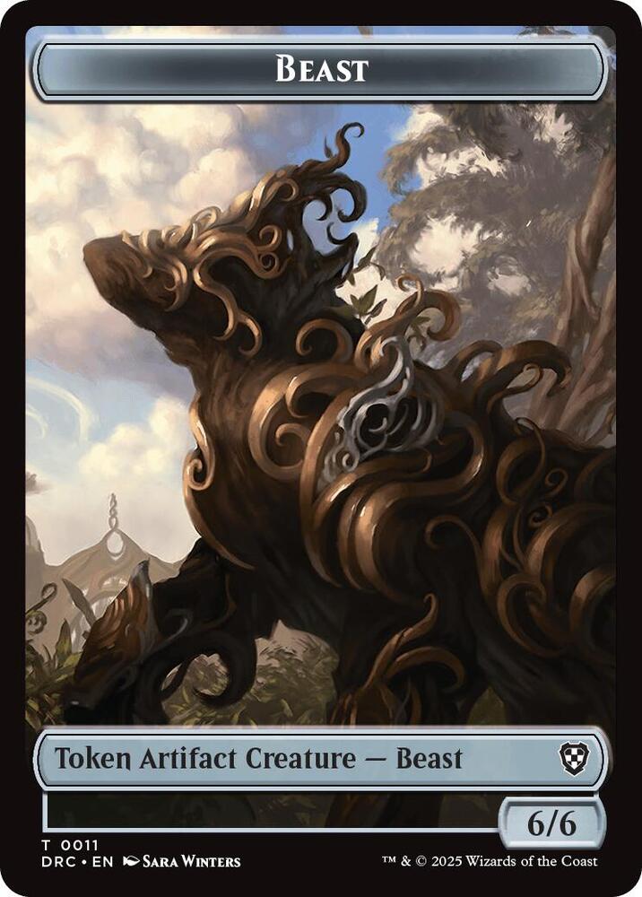 Beast (0010) // Beast (0011) Double-Sided Token (Back)