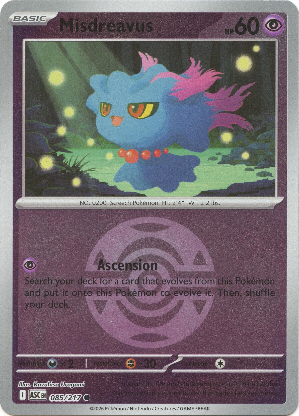 Misdreavus - 085/217 (Dusk Ball)